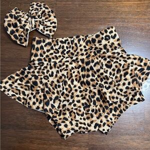 Skirted Bummie and bow set